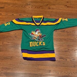 Ducks Green and Yellow Hockey Jersey